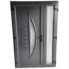  Andy - Műanyag bejárati ajtó / 138x208 / Antracit / NYITHATÓ OLDALLAL - nyílászáró