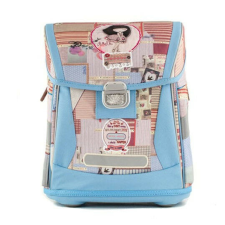 Anekke Patchwork ergonomikus iskolatáska, fémcsatos, 41X19X33 cm (25 liter) iskolatáska
