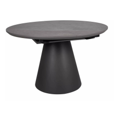  Angel II Kihúzható Kerek Étkezőasztal Márvány Hatású Szürke/Fekete bútor