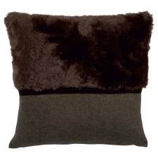  ANGELA barna dekoratív párnahuzat 45x45 cm lakástextília