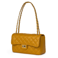  Angela steppelt bőr táska, mustár sárga kézitáska és bőrönd
