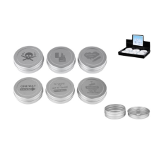 Angelo Kör alakú zsebhamutál, csikölővel - 6 különböző minta - egész doboz hamutartó