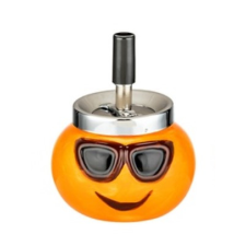 Angelo pörgős vihar hamutartó-  emoji - napszemüveges, laza mosolyú hamutartó