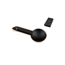 Angelo szivar hamutál nemesacélból 1 szál szivarnak - matt fekete, arany hamutartó