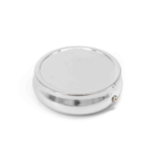 Angelo zsebhamutál, nemesacél - kör alakú - króm hamutartó