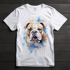  Angol Bulldog póló (Férfi)(Színes) férfi póló