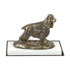  Angol cocker spániel - kutya szobor, figura fehér alapon, trófea egy Art-Dog kutyakiállításra