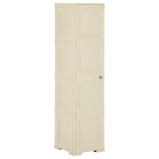  Angórafehér fahatású műanyag szekrény 40 x 43 x 164 cm bútor