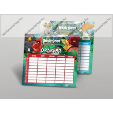 Angry Birds Movie kétoldalas órarend (15x8 cm) órarend