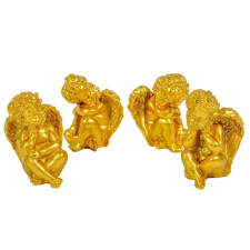  Angyal ülő arany poly M5cm 4db-os dekorációs kellék