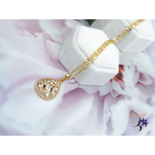  Anima csepp alakú köves medálos nyaklánc -18K nyaklánc