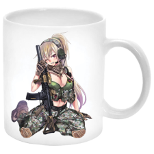 Anime harcos lány Bögre (feliratozható) bögrék, csészék