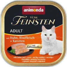 Animonda Animonda Vom Feinsten Gourmet csirkés, marhás és sárgarépás alutálkás macskaeledel (16 x 100 g) 1... macskaeledel