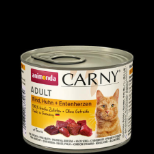 Animonda Carny Adult (marha,csirke,kacsaszív) konzerv - Felnőtt macskák részére (200g) macskaeledel