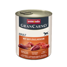 Animonda GranCarno Adult (baromfi szív) konzerv - Felnőtt kutyák részére (800g) kutyaeledel