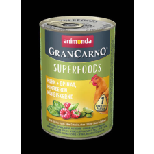 Animonda GranCarno Adult (superfood) konzerv - Felnőtt kutyák részére, csirke,spenót,málna,tökmag (400g) kutyaeledel