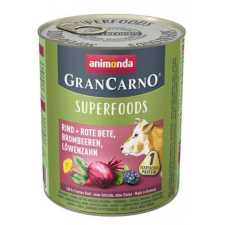  Animonda GranCarno Adult (superfood) marha, cékla, szeder, pitypang konzerv – 800 g kutyaeledel