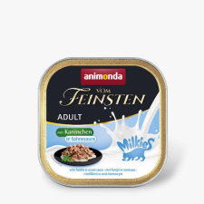 Animonda Vom Feinsten Adult mit Milkies-Sauce mit Kaninchen in Sahnesauce - nedvestáp (nyúl, tejszínes szósszal) macskák részére (100g) macskaeledel