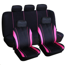Anma 9 részes univerzális üléshuzat szett - fekete színű, rózsaszín csíkokkal (60TY1793) ülésbetét, üléshuzat