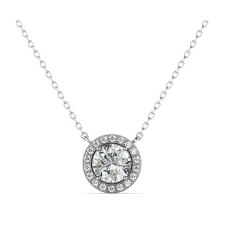 Annuska- Moissanite gyémánt ezüst nyakék nyaklánc