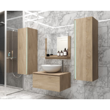 Anrallogin Venezia Alius A1 fürdőszobabútor szett + mosdókagyló + szifon (sonoma tölgy) fürdőszoba bútor