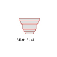 Anro BR-01 Ékkő, pattintós középkonzol - felületkezelt dekoráció