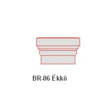 Anro BR-06 Ékkő, pattintós középkonzol - felületkezelt dekoráció