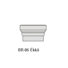 Anro BR-06 Ékkő, pattintós középkonzol - natúr dekoráció