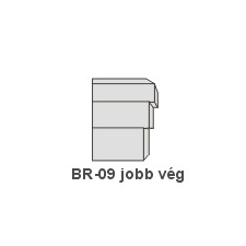 Anro BR-09 díszlécre - Jobb oldali véglezárás tapéta, díszléc és más dekoráció