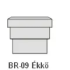 Anro BR-09 Ékkő, pattintós középkonzol - natúr