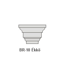Anro BR-10 Ékkő, pattintós középkonzol - natúr dekoráció