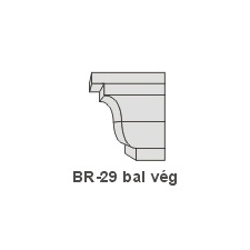 Anro BR-29 díszlécre - Bal oldali véglezárás tapéta, díszléc és más dekoráció