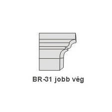 Anro BR-31 díszlécre - Jobb oldali véglezárás tapéta, díszléc és más dekoráció