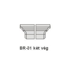 Anro BR-31 díszlécre - Két oldali véglezárás (beforgatás) tapéta, díszléc és más dekoráció
