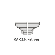 Anro KA-02/K díszlécre - Két oldali véglezárás (beforgatás) tapéta, díszléc és más dekoráció