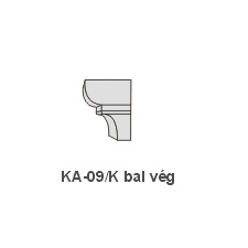 Anro KA-09/K díszlécre - Bal oldali véglezárás tapéta, díszléc és más dekoráció