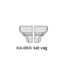 Anro KA-09/K díszlécre - Két oldali véglezárás (beforgatás) tapéta, díszléc és más dekoráció