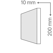 Anro KA-109/E Sima díszléc, polisztirol csík 1x20 cm tapéta, díszléc és más dekoráció