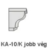 Anro KA-10/K díszlécre - Jobb oldali véglezárás