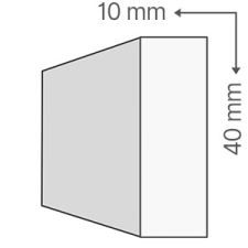 Anro KA-134/E Sima díszléc, polisztirol csík 1x4 cm tapéta, díszléc és más dekoráció