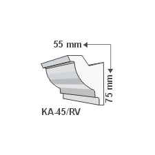 Anro KA-45/RV Rejtett világítás - oldalfal tapéta, díszléc és más dekoráció