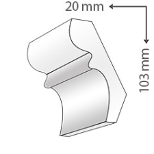 Anro KA-67/E - Beltéri holker díszléc (mennyezeti szegélyléc) tapéta, díszléc és más dekoráció