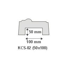 Anro Kábelcsatorna takaró díszléc KCS-02 (50x100 mm) dekoráció