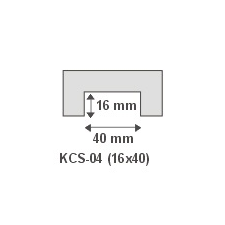 Anro Kábelcsatorna takaró díszléc KCS-04 (16x40 mm) dekoráció