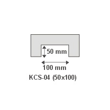 Anro Kábelcsatorna takaró díszléc KCS-04 (50x100 mm) dekoráció