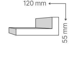 Anro KCS-115/E Fűtéscső takaró díszléc (55x120 mm) tapéta, díszléc és más dekoráció