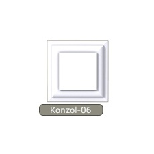 Anro Konzol-06 (145x145 mm) polisztirol díszkocka homlokzatdíszítéshez dekoráció