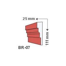 Anro Kültéri díszléc BR-07 - felületkezelt tapéta, díszléc és más dekoráció