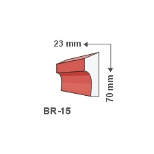 Anro Kültéri díszléc BR-15 - felületkezelt tapéta, díszléc és más dekoráció