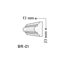 Anro Kültéri díszléc BR-21 - natúr tapéta, díszléc és más dekoráció